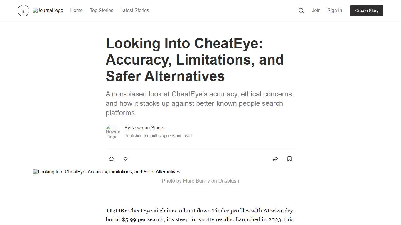 Looking Into CheatEye: Accuracy, Limitations, and Safer Alternatives Journal