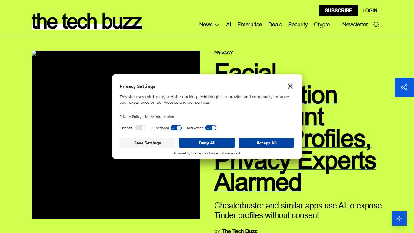 Facial Recognition Apps Hunt Dating Profiles, Privacy Experts Alarmed The Tech Buzz